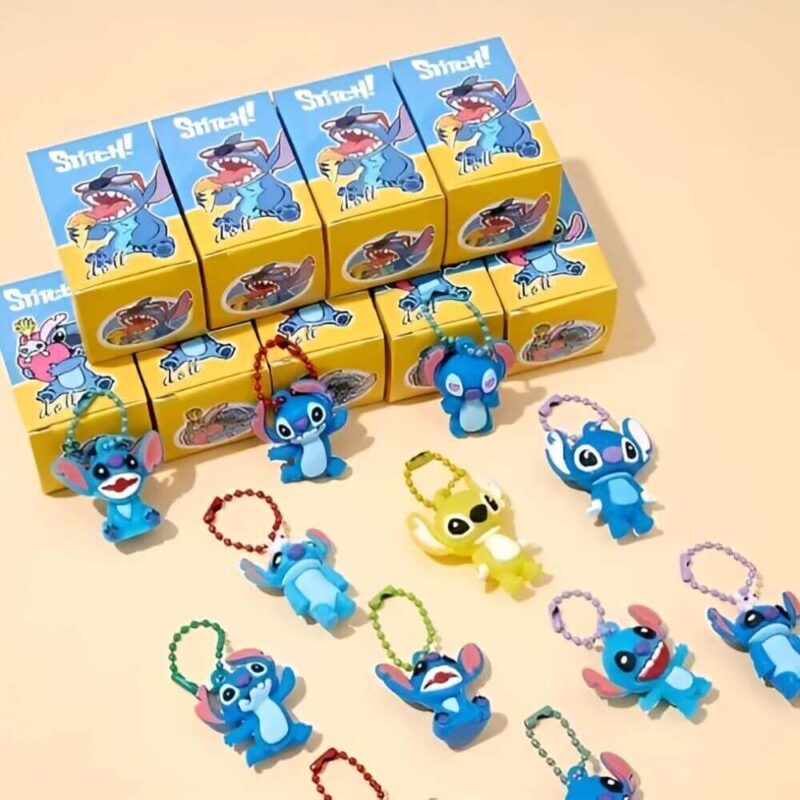 disney stitch blue party keychain surprise