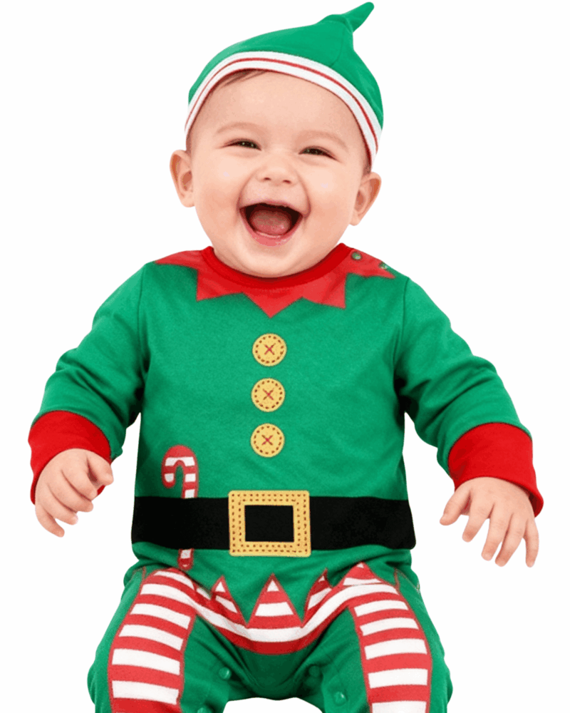 Alternative view of Baby Christmas Elf Bodysuit Costume baby costume