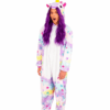 unicorn multi rainbow onesie for adults