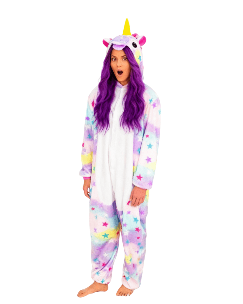 Unicorn Multi Rainbow  Onesie for Adults