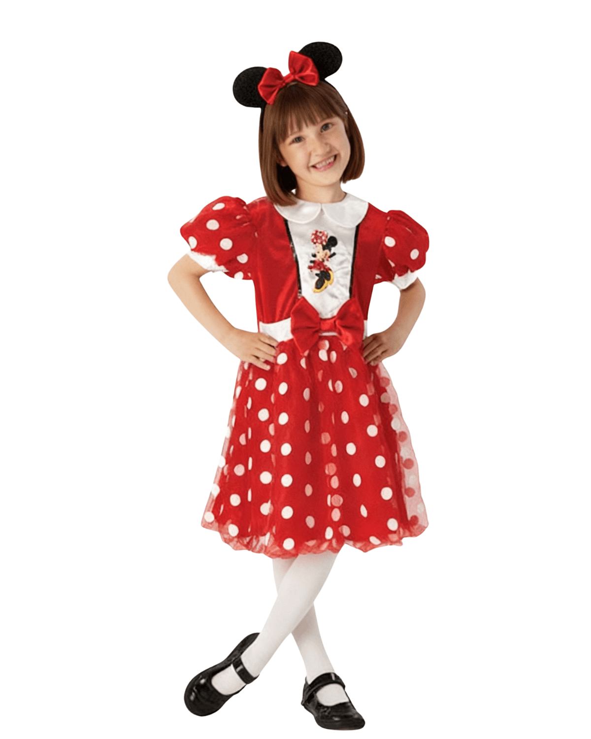 Red Glitz Minnie Mouse Costume for Kids Red Glitz Minnie Mouse Costume for Kids - Image 3