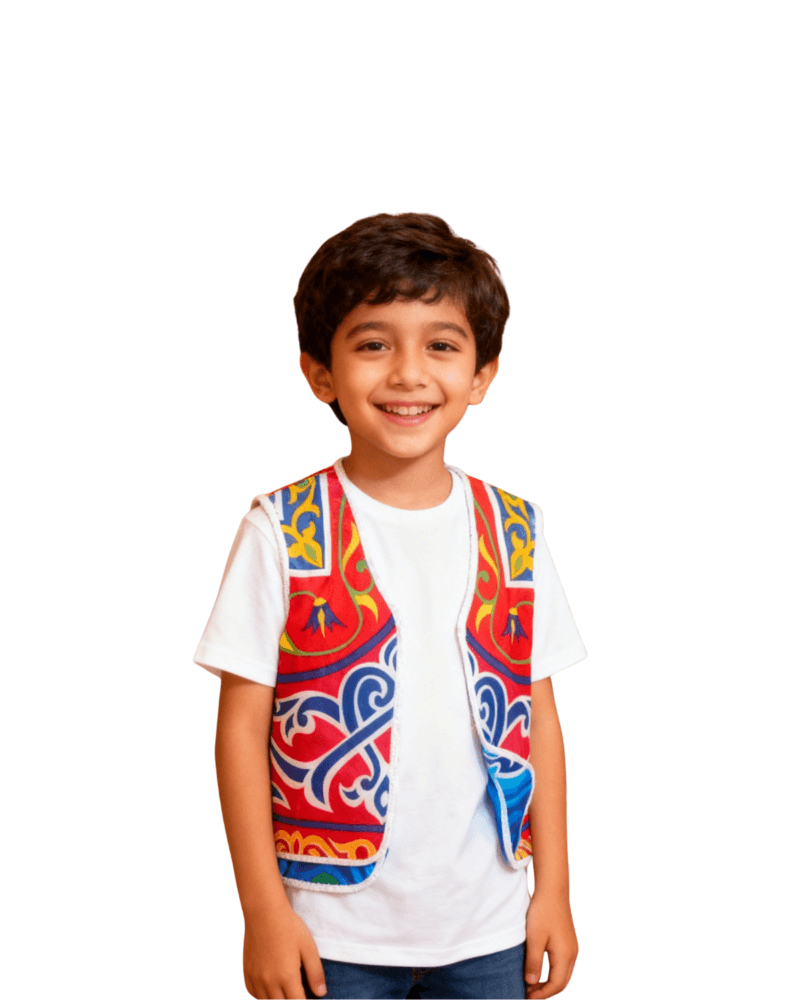 Ramadan  Kareem Kids Vest Traditional Printed Boys & Girls Ramadan Outfit UAE