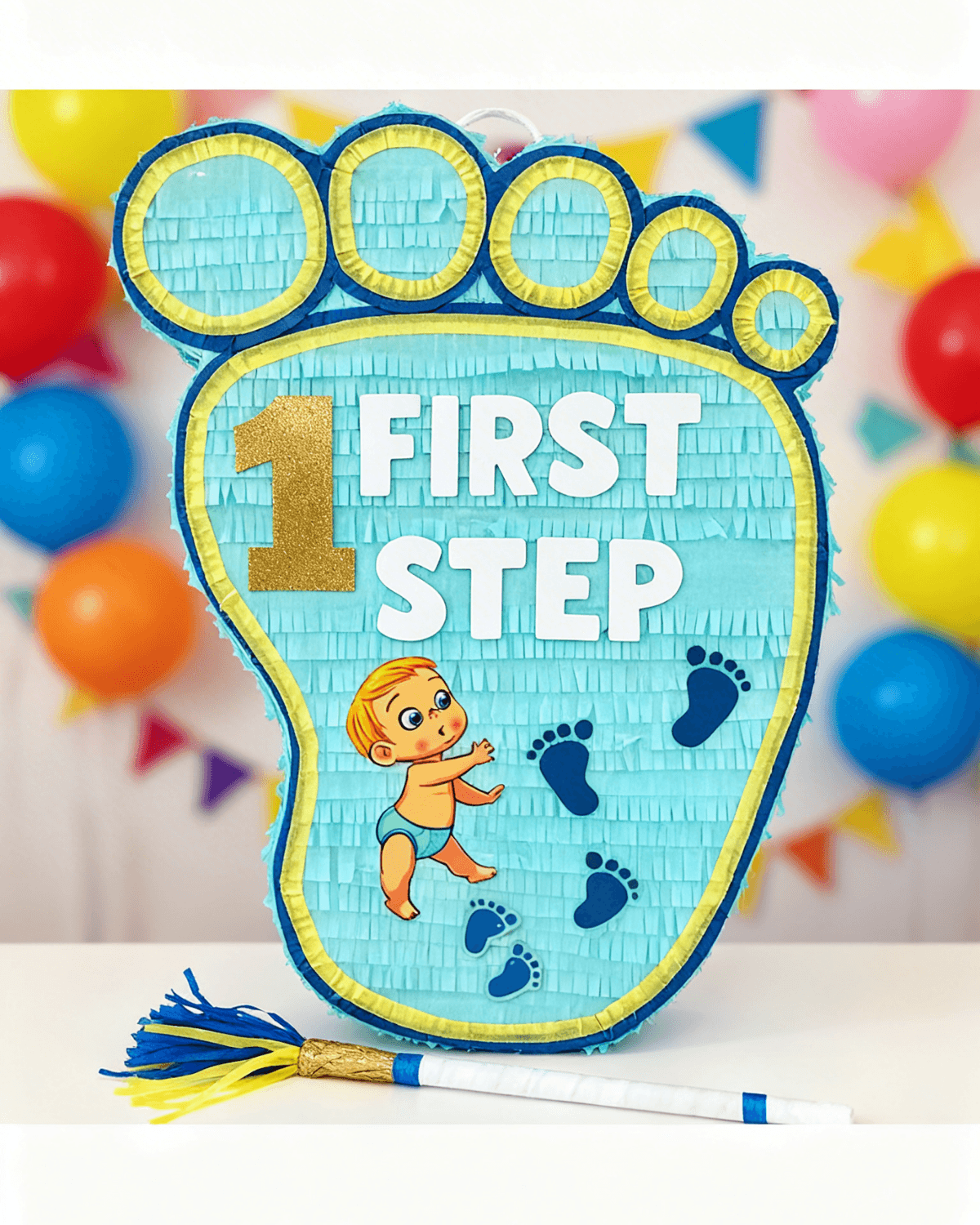 Baby Footprint Piñata – Newborn Baby Shower Party Decoration UAE Baby Footprint Piñata – Newborn Baby Shower Party Decoration UAE - Image 2