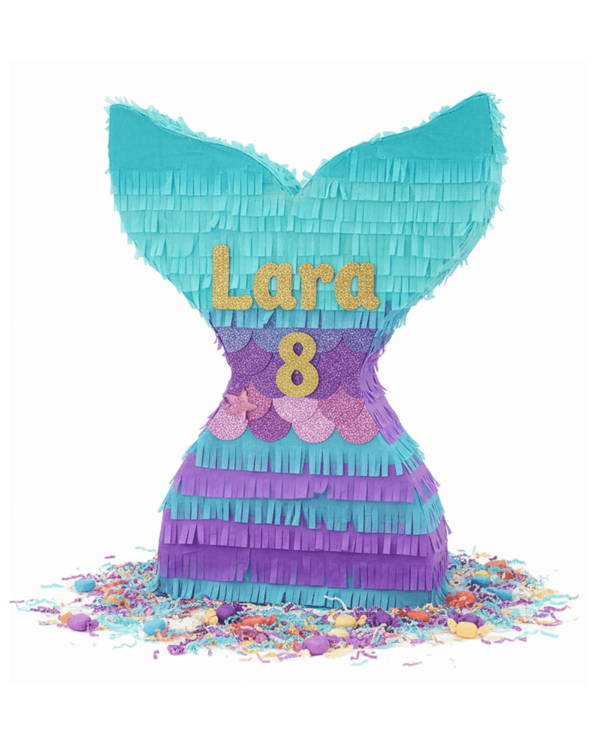 Mermaid Tail Party Pinata & Teal Party Decoration Mermaid Tail Party Pinata & Teal Party Decoration