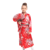 elegant floral kimono costume for girls