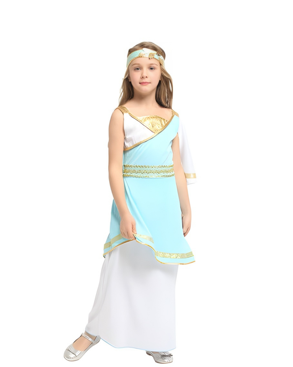 Little Athena Princess Costume for Girls | Greek Goddess Dress with Headband little athena princess costume for girls