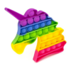 Unicorn Rainbow Pop It Fidget Toy | Silicone Bubble Stress Relief Toy for Kids unicorn rainbow pop it fidget toy