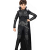 Deluxe Faora Costume for Kids | Black Villain Warrior Suit with Cape deluxe faora costume for kids black