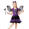 girls bat fairy costume with wings