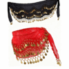 Dance Belt Hip Scarf Waist Belt with Gold Coins for Women and Girls Dance Belt Hip Scarf Waist Belt with Gold Coins for Women and Girls