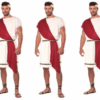 Halloween Cosplay Ancient Greek King Gladiator Costume Couple Outfit Stage Costume