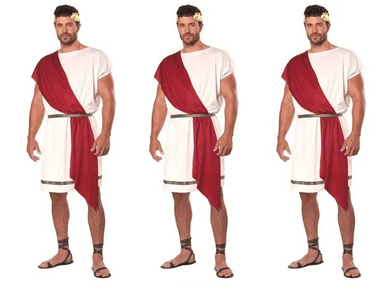 Alternative view of Halloween Cosplay Ancient Greek King Gladiator Costume Couple Outfit Stage Costume