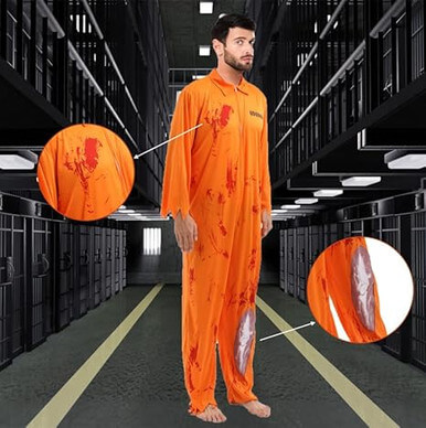 Prisoner Adult Costume Prisoner Adult Costume - Image 4