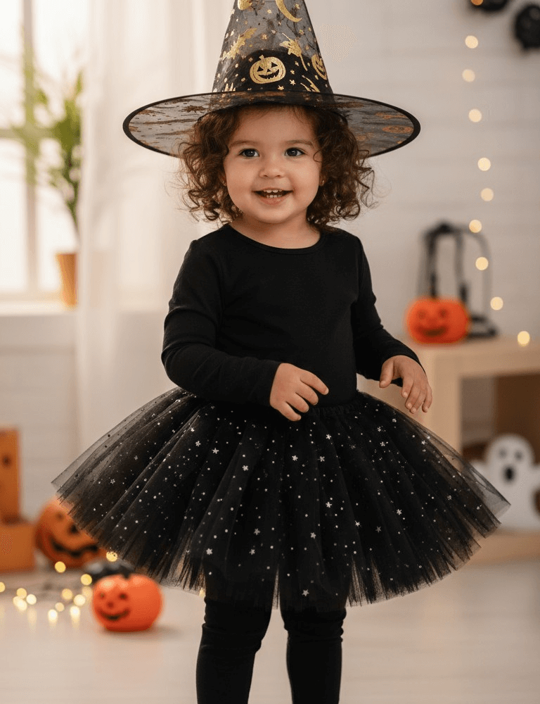 Witch Tutu Skirt , Hat, Black image Pippit 202510201244 1