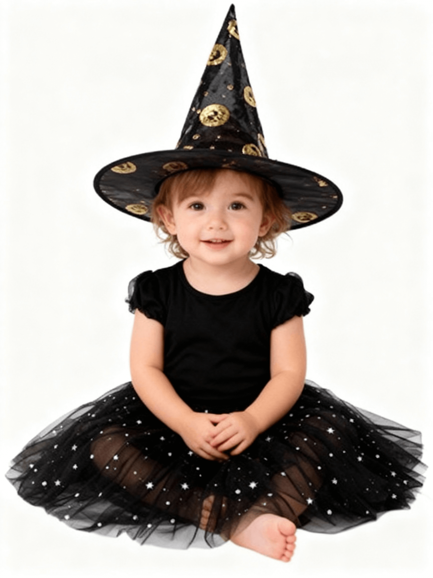 Witch Tutu Skirt , Hat, Black witch tutu skirt hat black