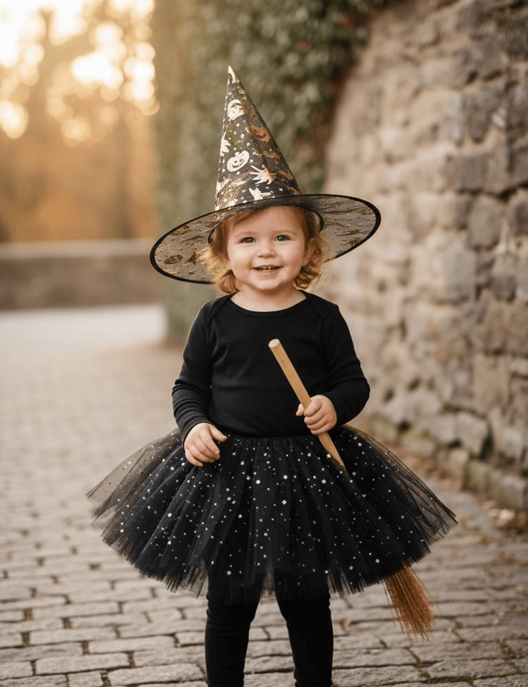 Witch Tutu Skirt , Hat, Black image Pippit 202510201246 1