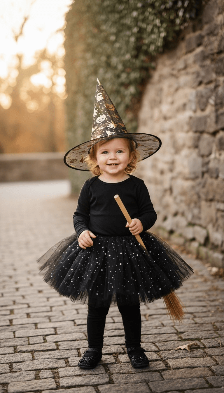 Witch Tutu Skirt , Hat, Black Witch Tutu Skirt , Hat, Black - Image 5