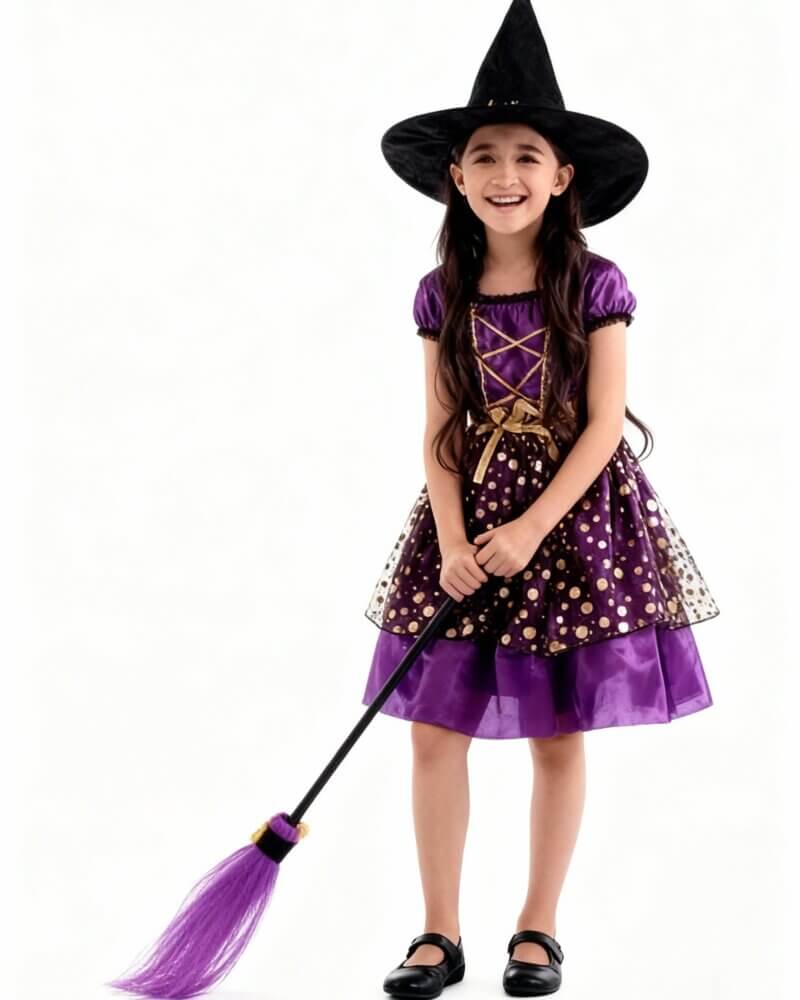Elegant Witch Girl Halloween Costumes image Pippit 202511281411