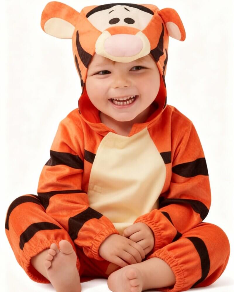Alternative view of Tigger Furry Jumpsuit Official Licensed Disney Baby Toddler Winnie The Pooh