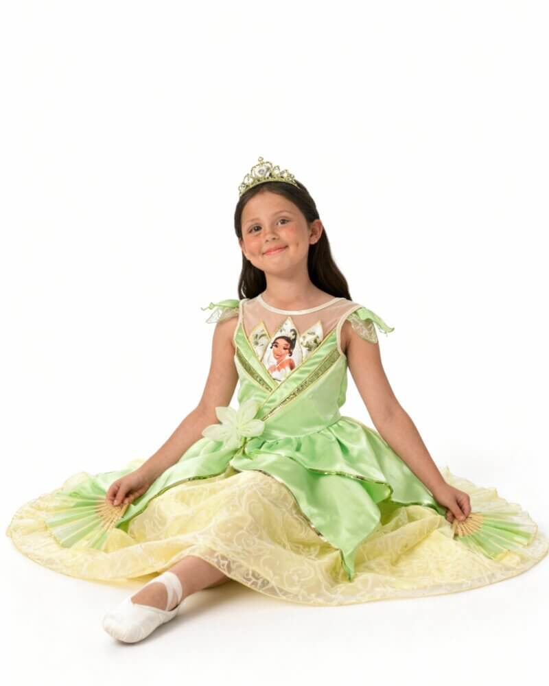 Shimmer Tiana Costume Dress for Girls image Pippit 202512251340