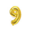 Number 9 Gold Party Foil Balloon 16Inch