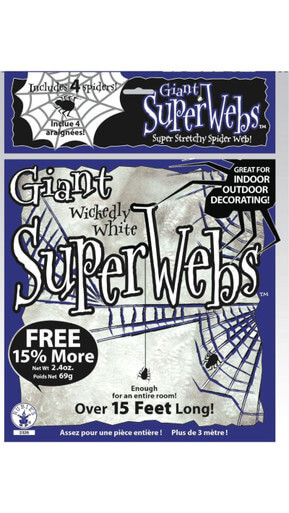 White Spider Webs Halloween Decoration White Spider Web 60 grams