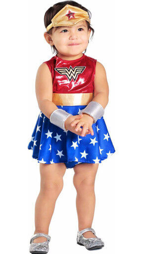 NEWBORN WONDER WOMEN (18-24M) Official Licensed Newborn Wonder Women Book Week and World Book Day Child Costumes