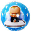 1 Piece 18inch Round Boss Baby Foil Balloon