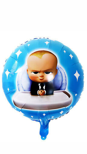 1 Piece 18inch Round Boss Baby Foil Balloon