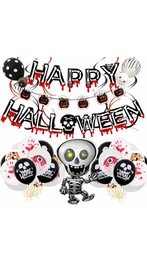 Skull pull flag spiral pendant Halloween balloon Skull pull flag spiral pendant Halloween balloon - Image 2