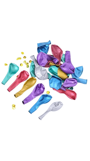 Alternative view of 12 Inch Metallic Latex Balloon Mix  Decoration