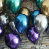 12 Inch Metallic Latex Balloon Mix  Decoration