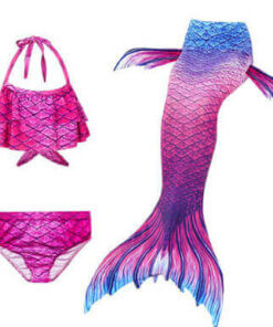 Purple Fantasy Mermaid Tail for Swimming Girls Swimsuit