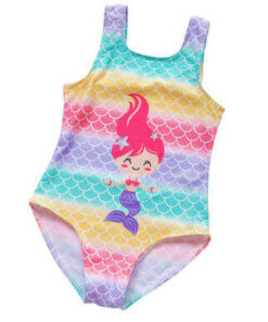Fashion cute mermaid girls one-piece swimsuit suit