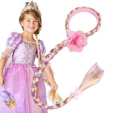 Alternative view of Rapunzel Wigs For Girls Long Braided Wigs