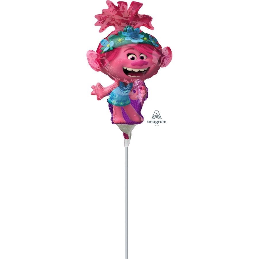 A30 Trolls World Tour Poppy Minishape Foil Balloon a30 trolls world tour poppy minishape