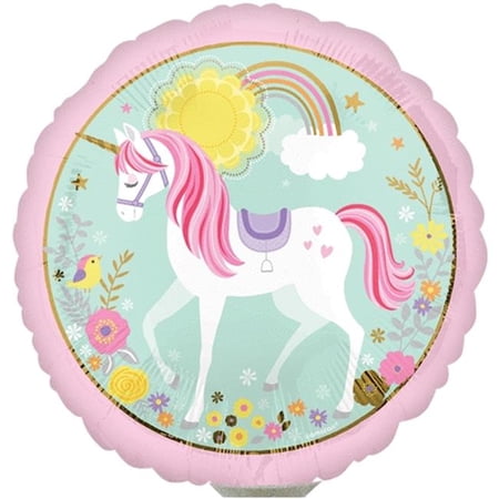 a15 magical unicorn foil balloon 9in