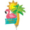 A30 Lets Flamingle Party Time Mini Shape Foil Balloon a30 lets flamingle party time mini