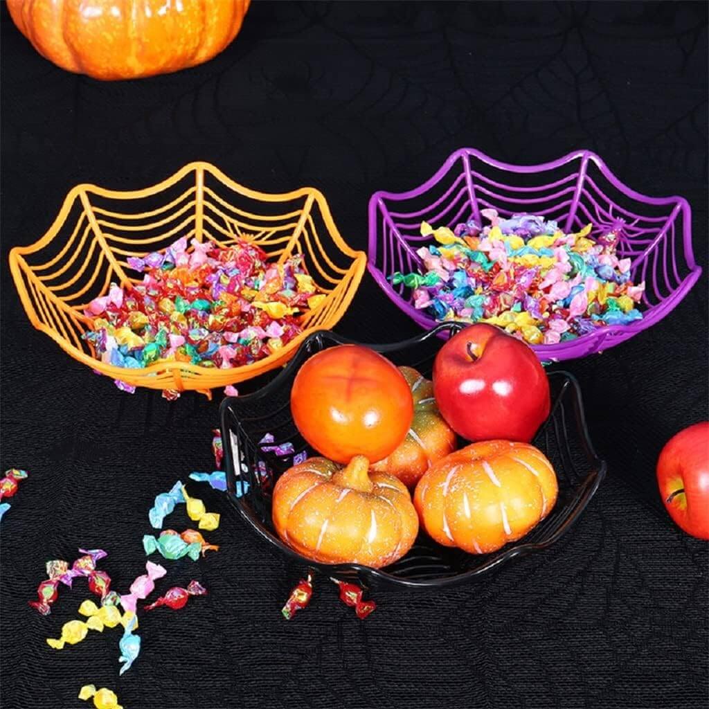 Purple Spider Web Candy Basket Purple Spider Web Candy Basket - Image 6
