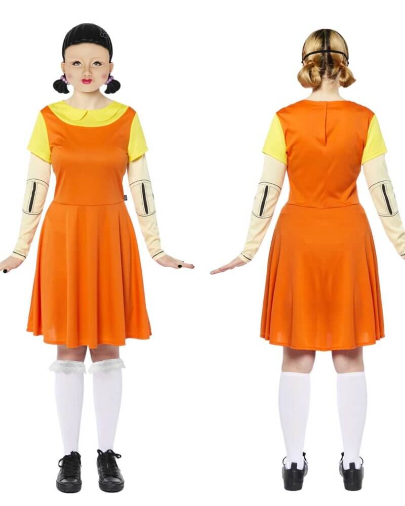Alternative view of Adult Deluxe Squid Game Doll Dress-Up Size