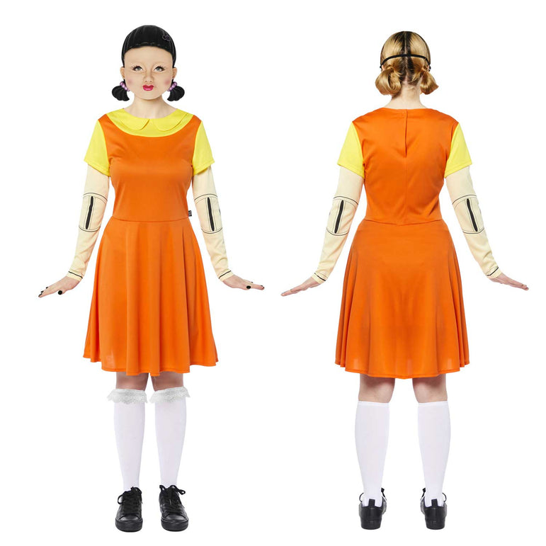 Adult Deluxe Squid Game Doll Dress-Up Size Adult Deluxe Squid Game Doll Dress-Up Size - Image 3