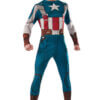 Retro Captain America-Costume - Adult - Captain America Men's Costume Retro Captain America for Adults