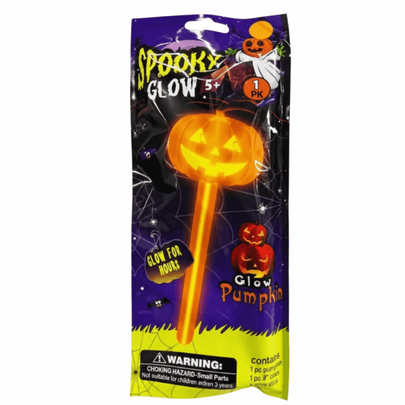 glow in the dark pumpkin stick