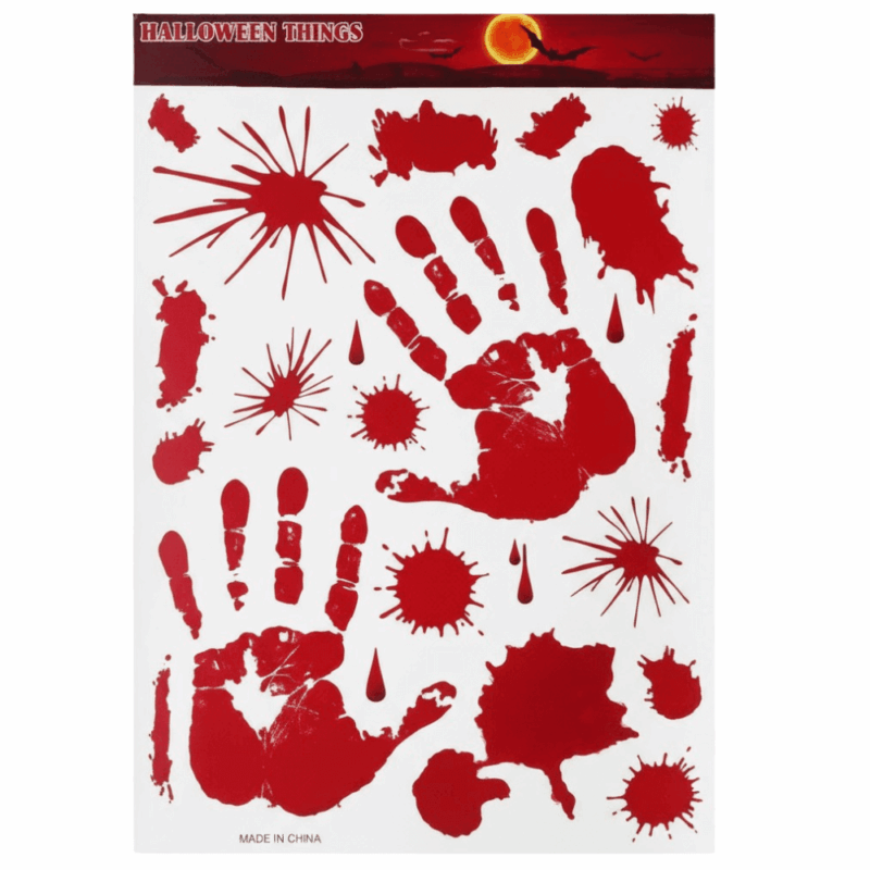 halloween window stickers double sided