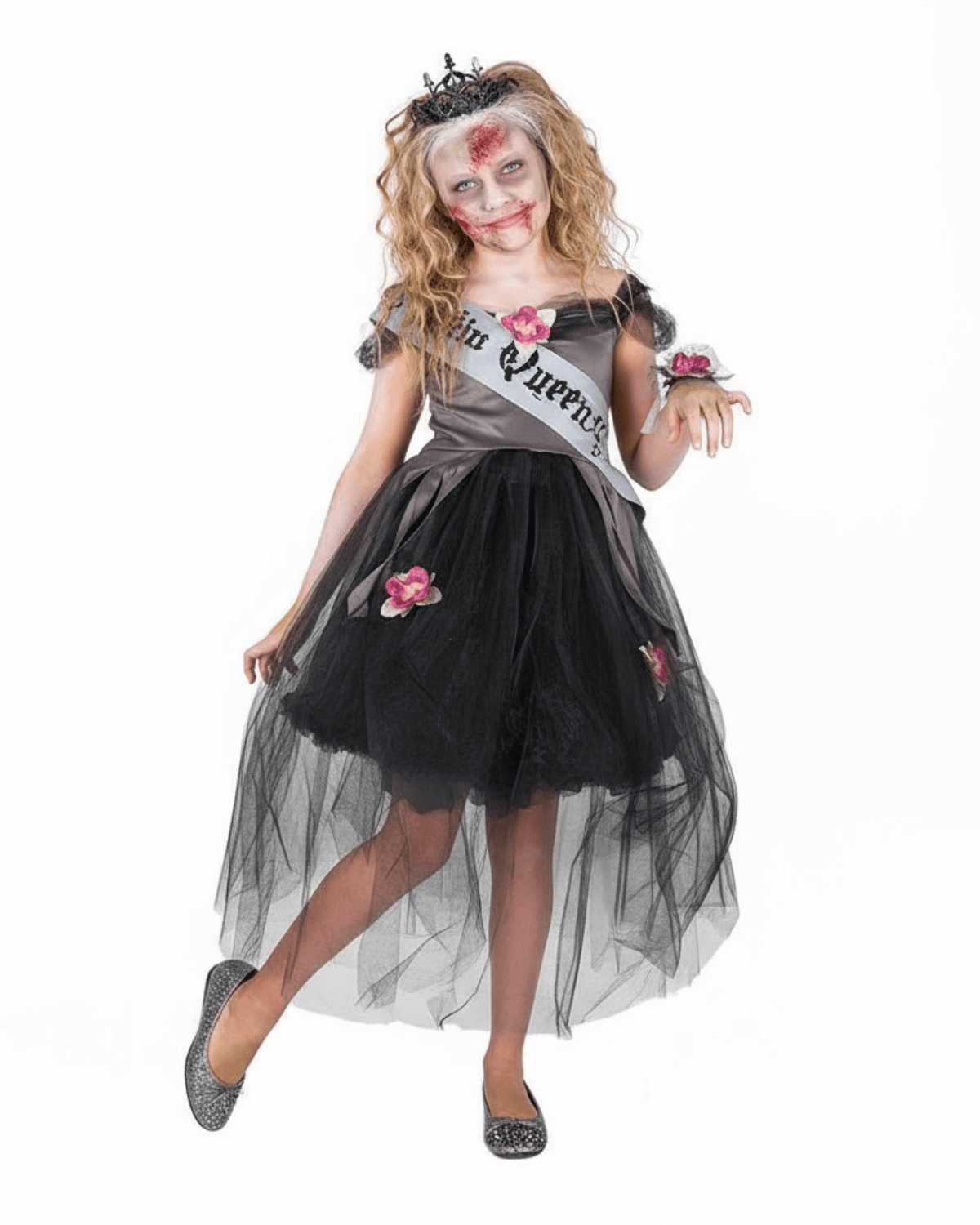 California Costumes Girls Zombie Prom Queen Child