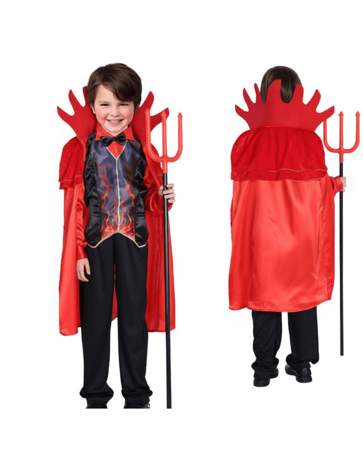 Alternative view of Red Devil King Vampire - Halloween Ghost Costume for Kids