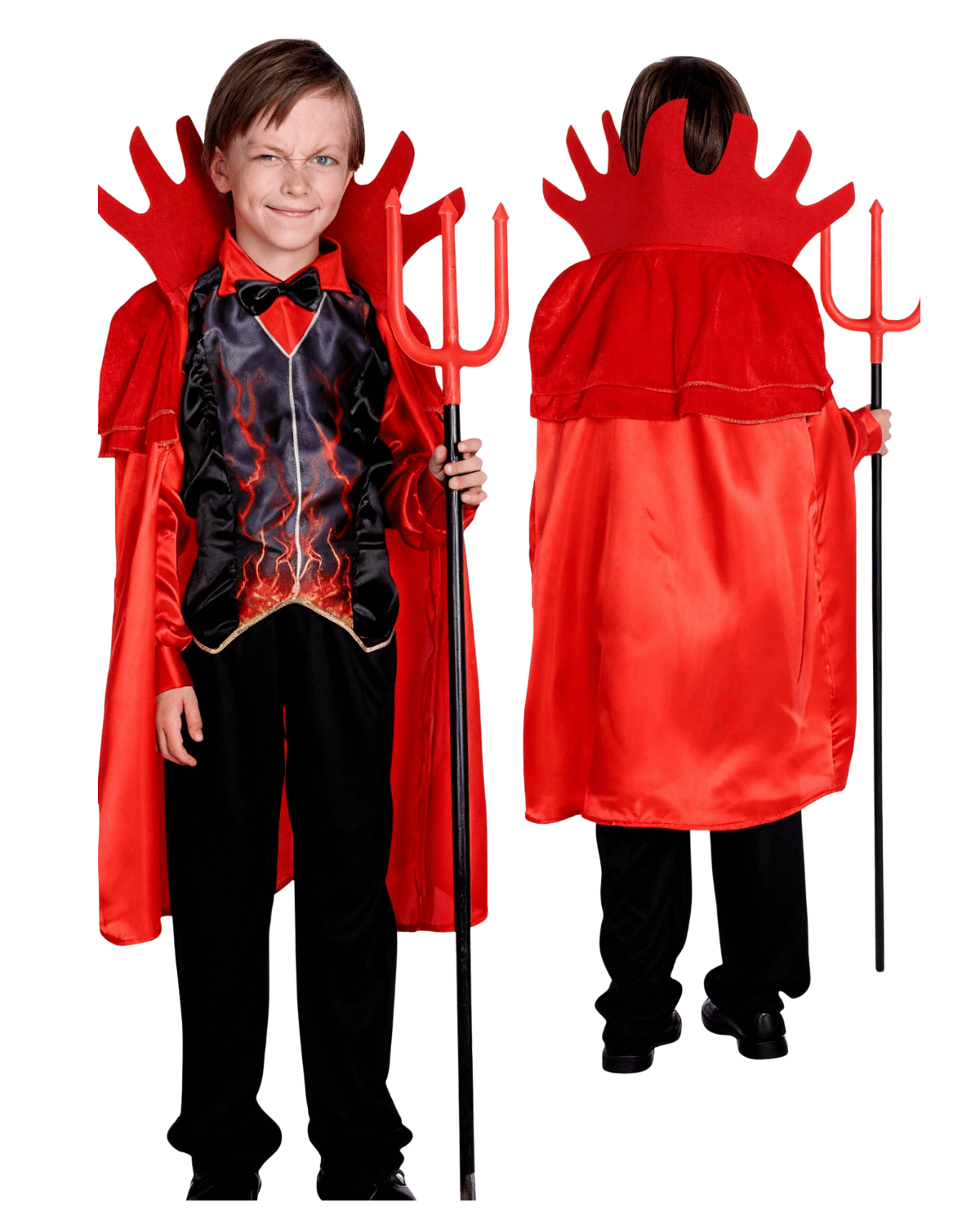Red Devil King Vampire - Halloween Ghost Costume for Kids Red Devil King Vampire - Halloween Ghost Costume for Kids - Image 3