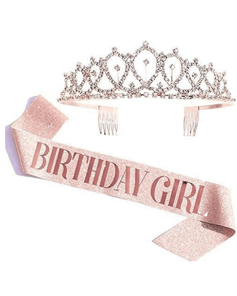 Birthday Girl Tiara and Sash Set
