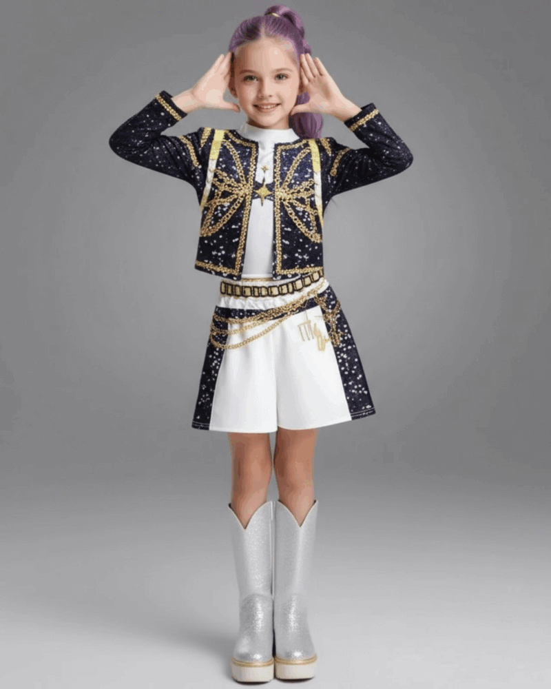 Kids Golden Demon Costume For Girls, Anime Hunters WOOCOMERCE Shopzinia PRODUCTS Costumes 4