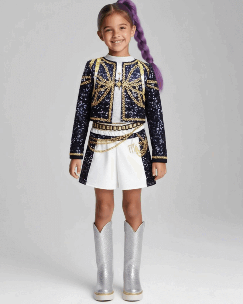Kids Golden Demon Costume For Girls, Anime Hunters WOOCOMERCE Shopzinia PRODUCTS Costumes 5